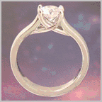 Designer Diamond Engagement Rings, Platinum, 18kt white or yellow gold